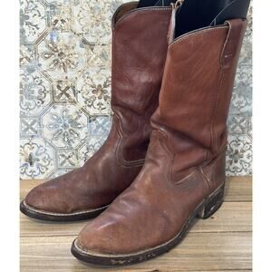 VTG ACME Cowboy Work Boots Men's Size 9.5 EW Western